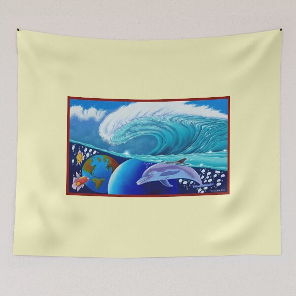 Item preview, Cosmic Dolphinscape 2 designed and sold by speedlineart.
