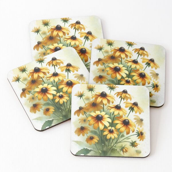 Item preview, Sunlit Splendor: Black-eyed Susan Watercolor designed and sold by takeng07.