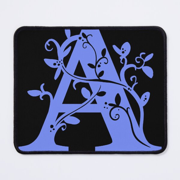 Item preview, Violet Capital Letter A With Vines V3 designed and sold by Victoria Lehnard.