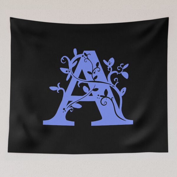 Item preview, Violet Capital Letter A With Vines V3 designed and sold by Victoria Lehnard.