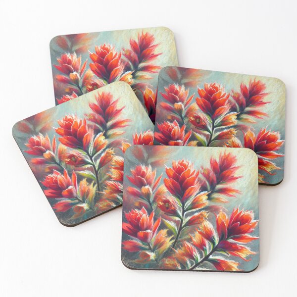 Item preview, Fiery Elegance: Indian Paintbrush Pastel designed and sold by takeng07.