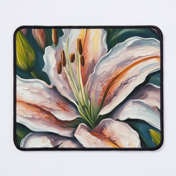 Item preview, Stargazer Lily Flower Impasto style designed and sold by Glimmersmith.