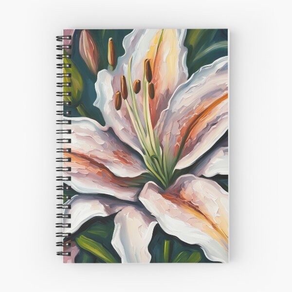 Item preview, Stargazer Lily Flower Impasto style designed and sold by Glimmersmith.
