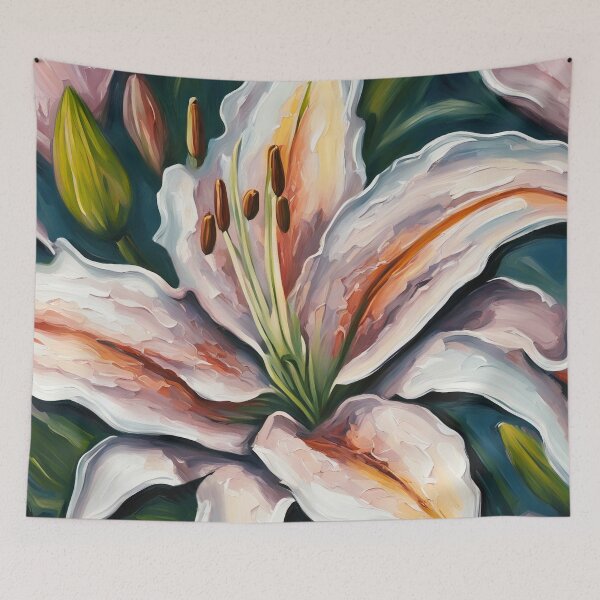 Item preview, Stargazer Lily Flower Impasto style designed and sold by Glimmersmith.