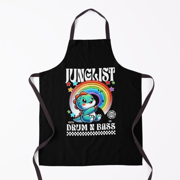 Aperçu de l'œuvre JUNGLIST - Dinosaure arc-en-ciel (blanc) créée et vendue par Discothreadz.