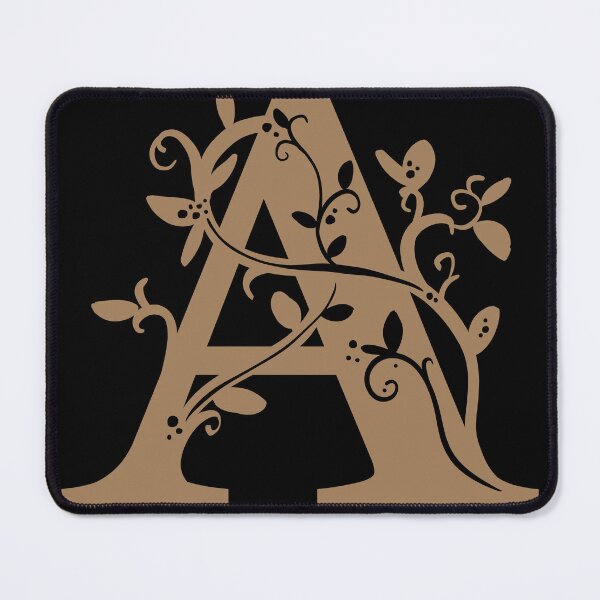 Item preview, Brown Capital Letter A With Vines V3 designed and sold by Victoria Lehnard.
