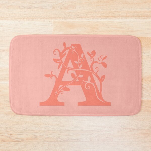 Item preview, Red Capital Letter A With Vines V2 designed and sold by Victoria Lehnard.