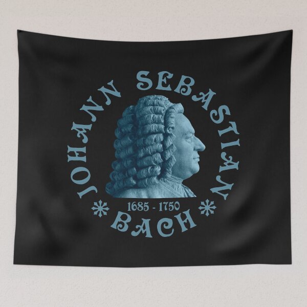 Item preview, Johann Sebastian Bach - 04 - Vintage Design - Blue - RB designed and sold by GrandArtists.
