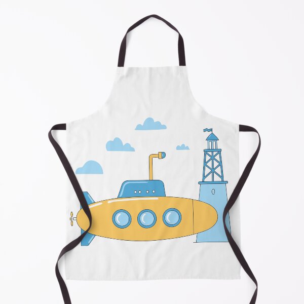 Item preview, Submarine near a research station doodle illustration designed and sold by rasagamastore.