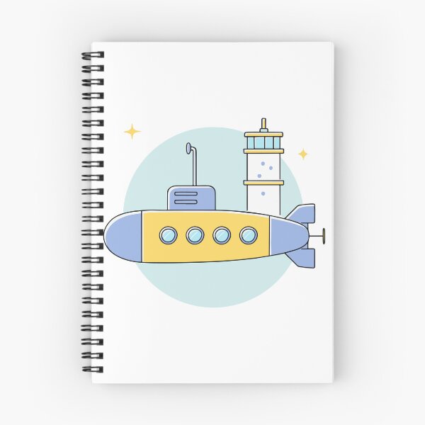 Item preview, Submarine near a research station doodle illustration designed and sold by rasagamastore.