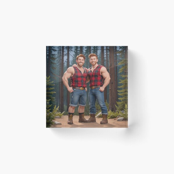 Item preview, BrawnyAi Lumberlandia's 3D Lumberjack Ginger Couple designed and sold by BrawnyAi.