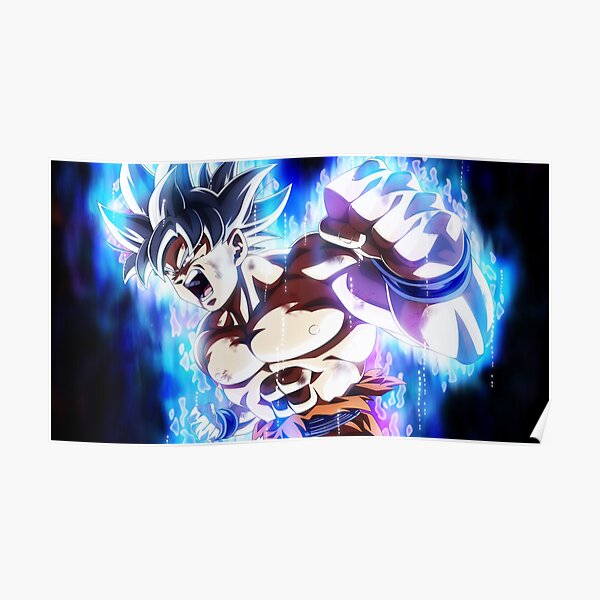 Dragon Super Goku Ultra Instinct Mastered T-3353 Art Poster 24x36 27x40