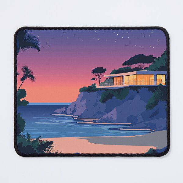 Item preview, Casa de playa al atardecer designed and sold by Tech Tones.