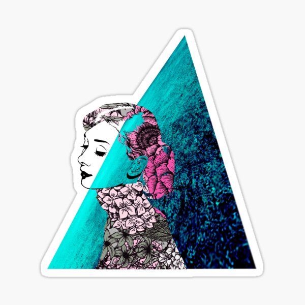 Item preview, Audrey Hepburn Graphic-Turquoise designed and sold by Alana C..