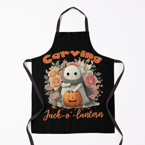 Artikelvorschau, Halloween Geist schnitzen Jack-o-Lantern schnitzen Kürbis entworfen und verkauft von TheInkyOwl-TIO.