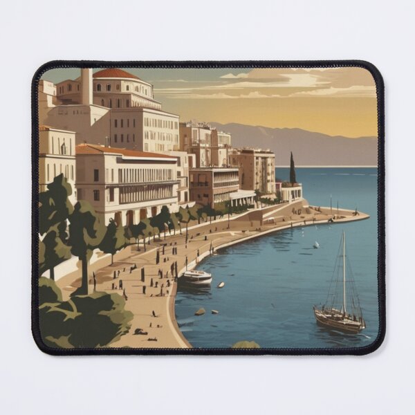Item preview, 041 Vintage Thessaloniki, Greece Poster Design designed and sold by Alexis Art Collection.
