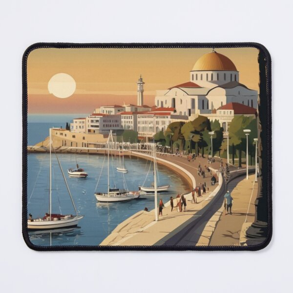 Item preview, 042 Vintage Thessaloniki, Greece Poster Design designed and sold by Alexis Art Collection.