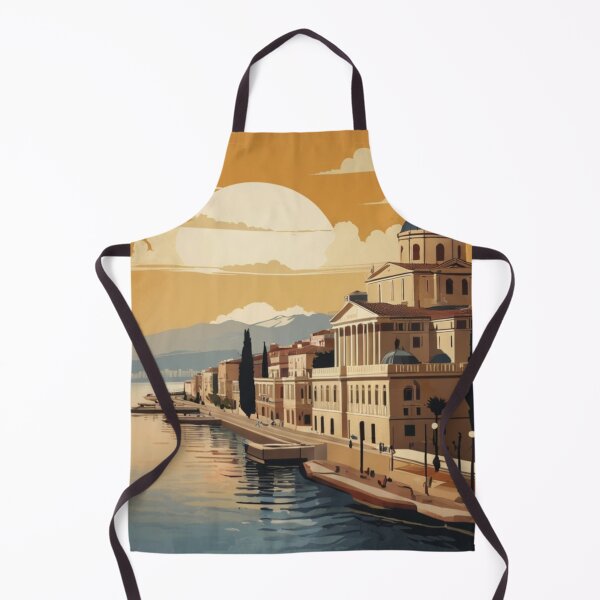 Item preview, 044 Vintage Thessaloniki, Greece Poster Design designed and sold by Alexis Art Collection.