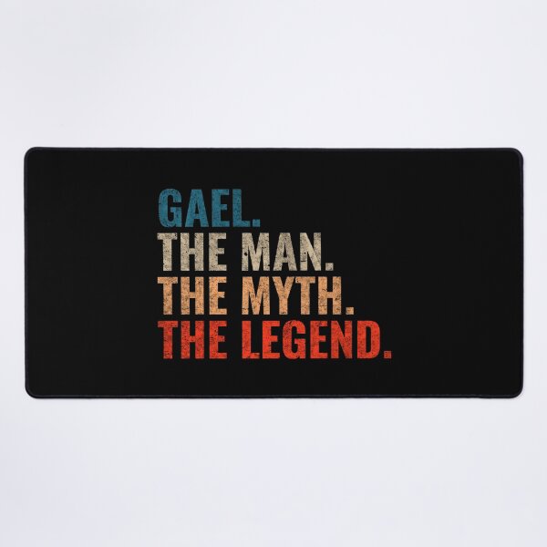 Item preview, Gael The Man The Myth The Legend Gael Name Retro 70s distress designed and sold by Teelogic.