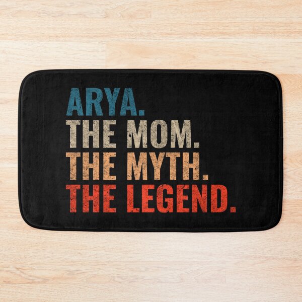 Item preview, Arya The Mom The Myth The Legend Arya Name Retro 70s distress designed and sold by Teelogic.
