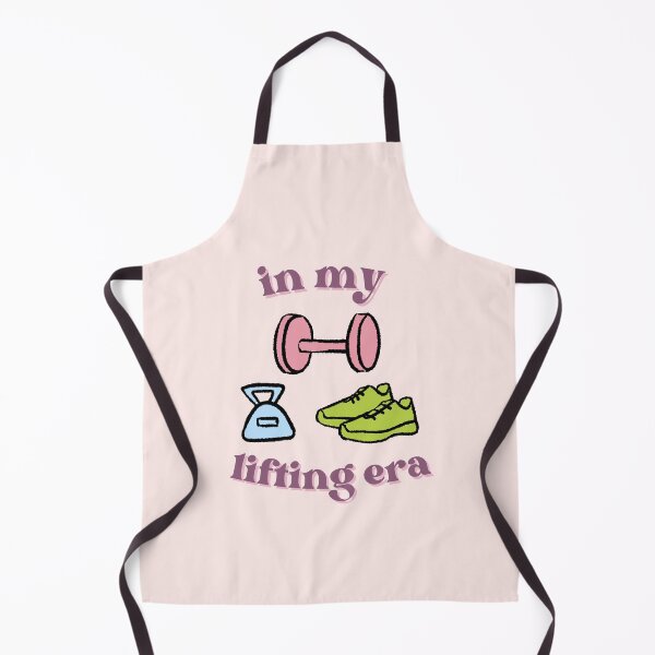 Item preview, cute gym weights and shoes with pastel text in my lifting era designed and sold by cherrytheory.