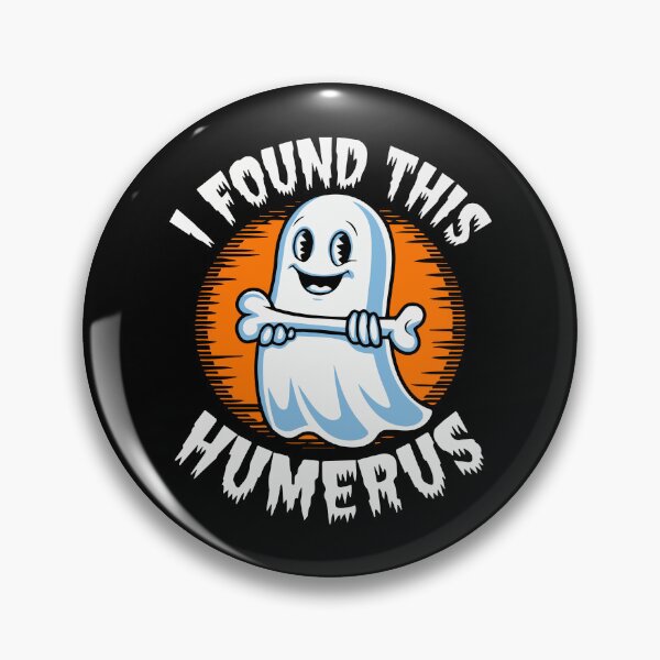 Item preview, Found this humerus Funny Halloween Ghost with Bone and Pun designed and sold by w1ckerman.