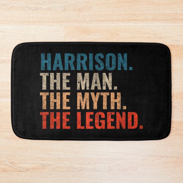 Item preview, Harrison The Man The Myth The Legend Harrison Name Retro 70s distress designed and sold by Teelogic.
