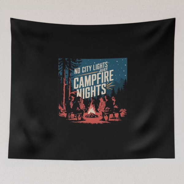 Item preview, No city lights just campfire nights designed and sold by Delgiur.