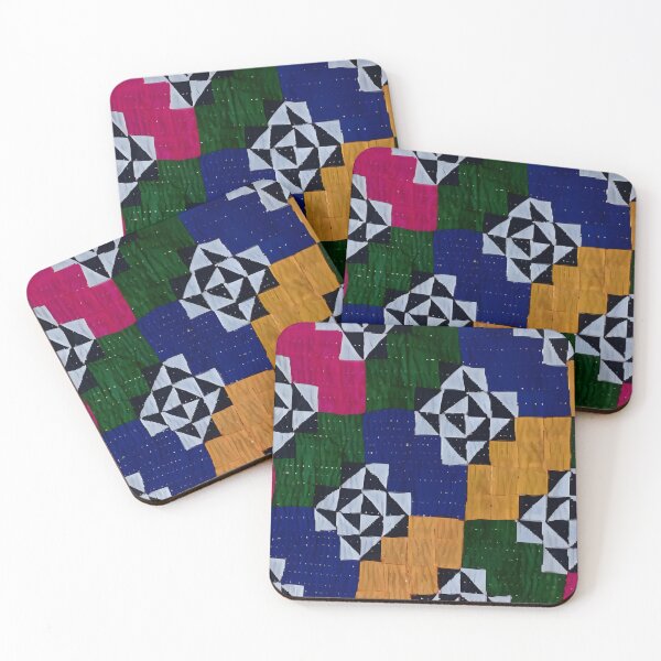 Item preview, Sindhi Rilli Design - Ralli - Relhi Art From Sindh. Ralli colorful wall Hanging. Sindhi Quilt Design Art Piece. Sinti - Romani - Roma - gypsy designed and sold by TheNatureTalent.