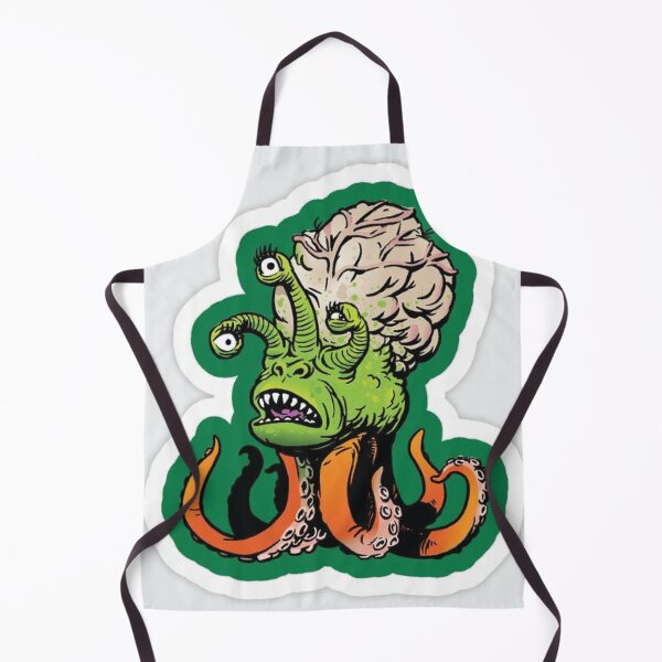 Item preview, Brainy Tentacle Alien with Triple Eyes Cartoon	 designed and sold by thrasherbald.
