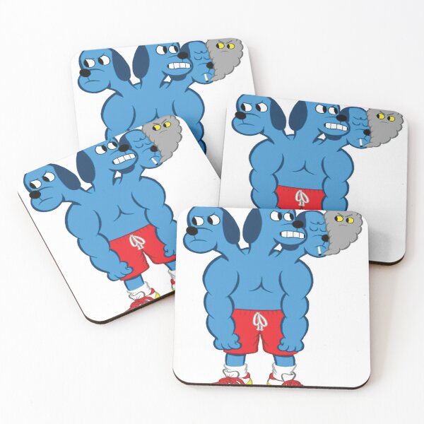 Item preview, Triple-Headed Dog with Cartoon Muscles	 designed and sold by thrasherbald.