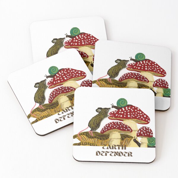 Item preview, Earth Defender - Woodland Mushroom Guardian Illustration designed and sold by Jemma Jamie Skidmore.