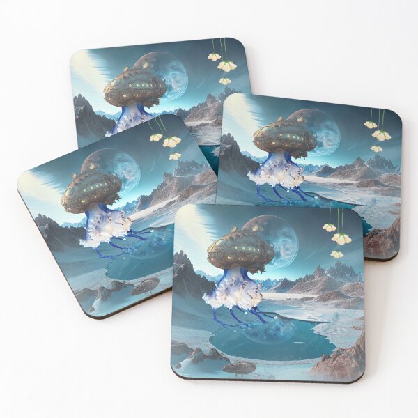 Item preview, Planet of the Blue Lakes designed and sold by CryptoLadyGabi.