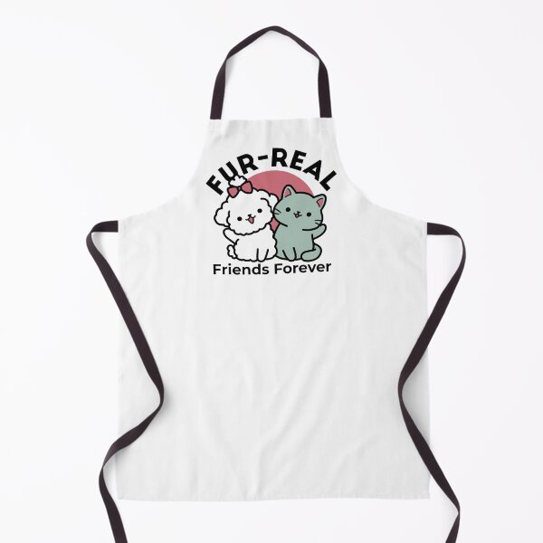 Item preview, Cute Cat & Dog 'Fur-Real Friends Forever' Design designed and sold by Trio-in-Forest.