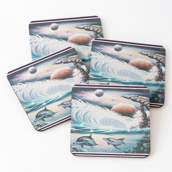 Item preview, Cosmic Dolphins designed and sold by speedlineart.