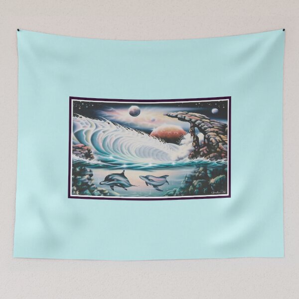 Item preview, Cosmic Dolphins designed and sold by speedlineart.