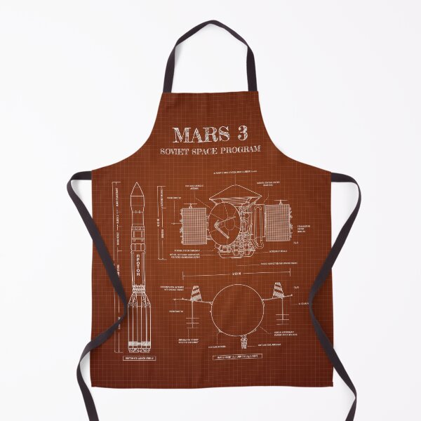 Item preview, Soviet Mars Program: Mars 3 Spacecraft and Lander (Blueprint - Caramel) designed and sold by BGALAXY.