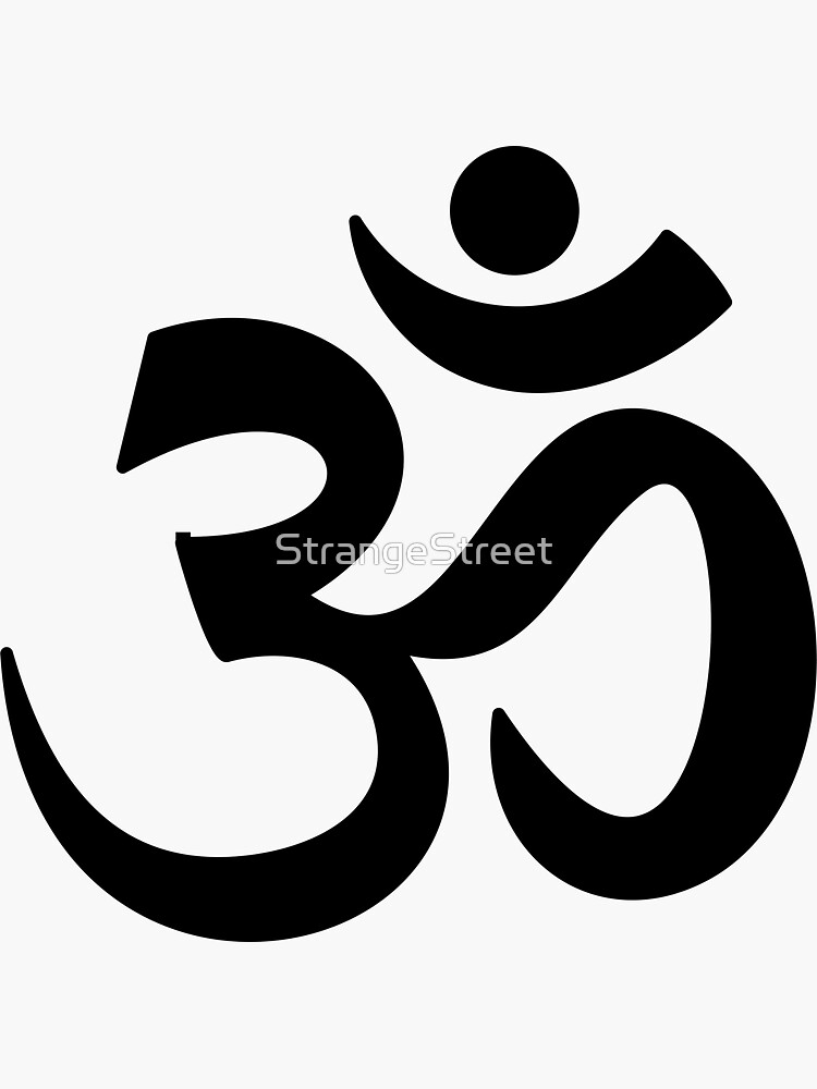 "Yoga Om Symbol Yoga Mantra Zen" Sticker by StrangeStreet Redbubble