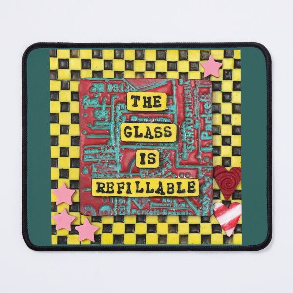 Item preview, The Glass Is Refillable designed and sold by prunellaparsnip.