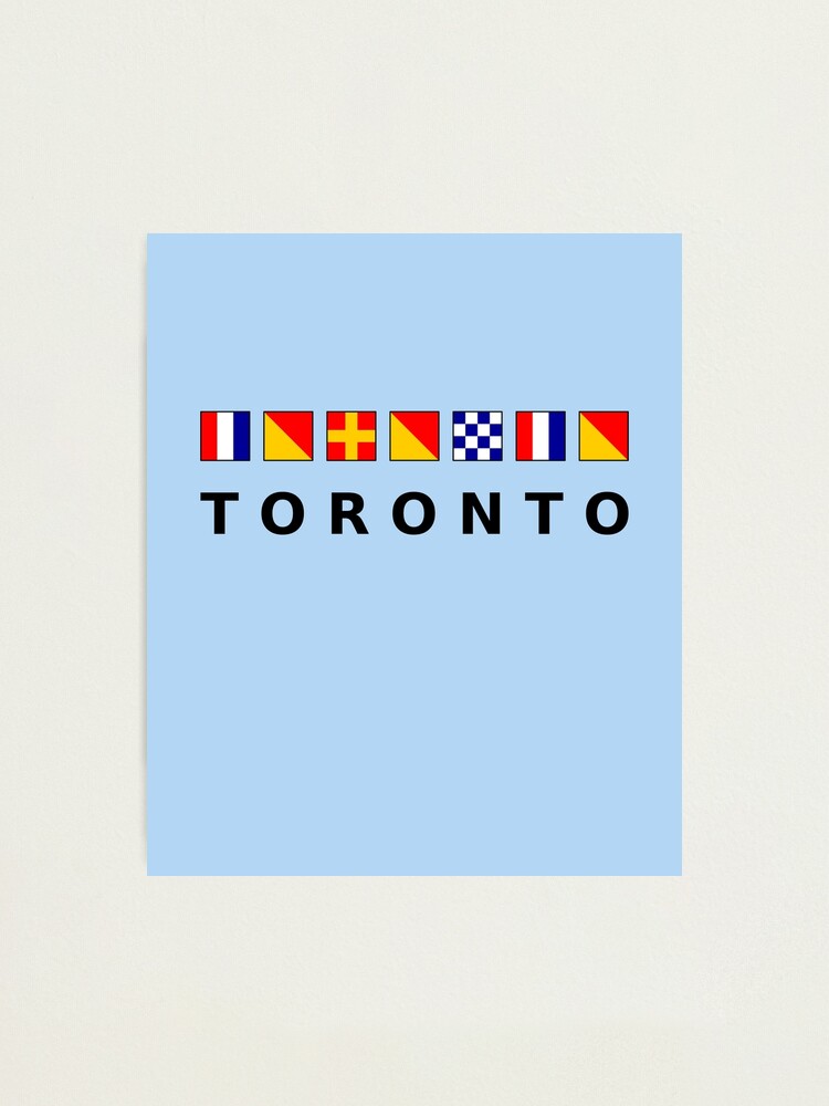 Nautische Segelflaggen Von Toronto Kanada Kanada Fotodruck Von
