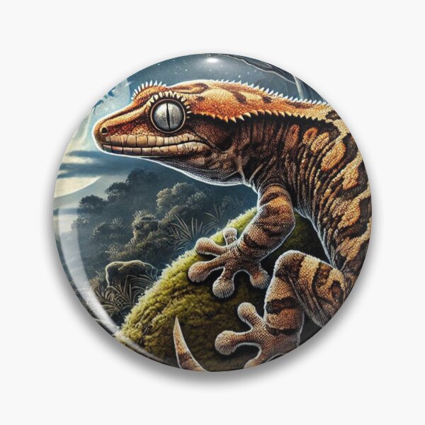 Item preview, Moonlit Gargoyle Gecko from New Caledonia Illustration designed and sold by NocturnalNook.