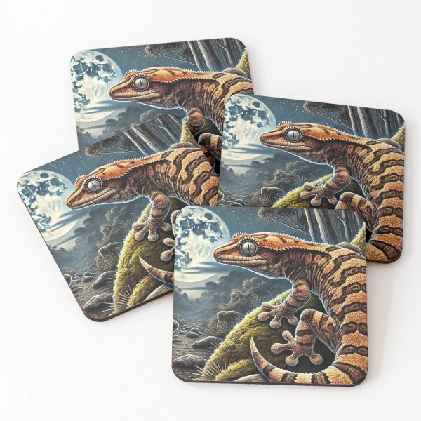 Item preview, Moonlit Gargoyle Gecko from New Caledonia Illustration designed and sold by NocturnalNook.