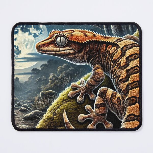 Item preview, Moonlit Gargoyle Gecko from New Caledonia Illustration designed and sold by NocturnalNook.
