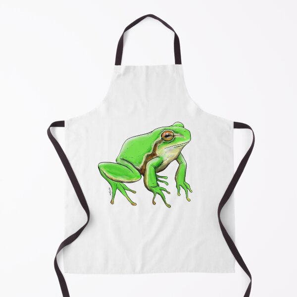 Item preview, Illustration of a green frog designed and sold by lucamendieta.
