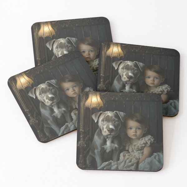 Item preview, Staffy And A Baby designed and sold by Nocturne  Paws.