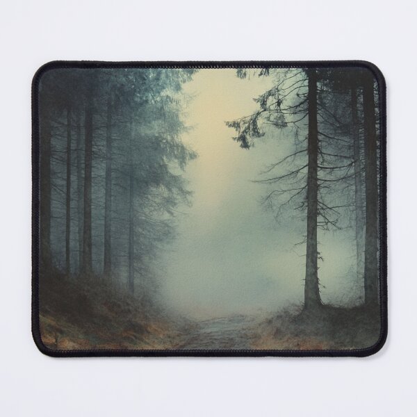 Item preview, Misty Forest Landscape, Wall Art designed and sold by NicolasGlowArt.