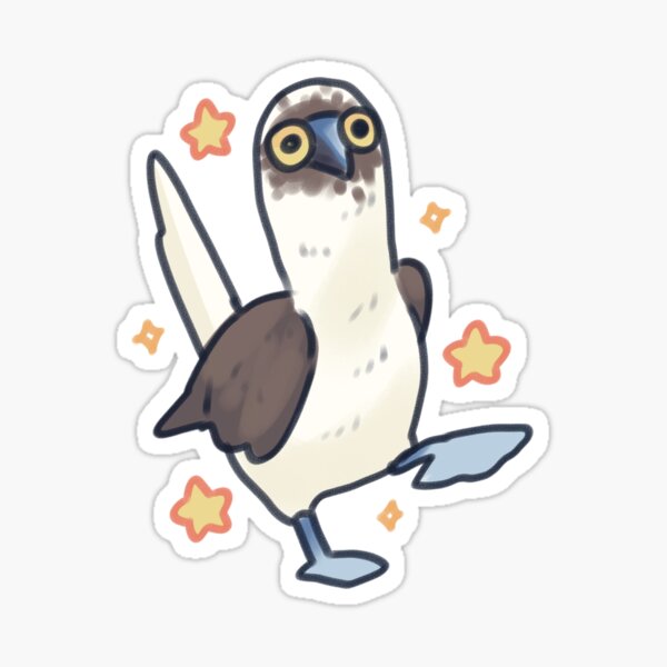 Item preview, Cute Blue-footed Booby illustration  designed and sold by Artofmayara.