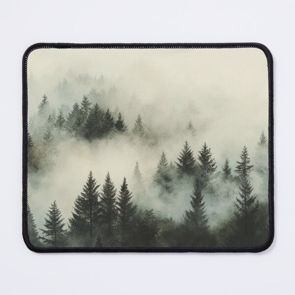 Item preview, Foggy Forest Landscape designed and sold by NicolasGlowArt.