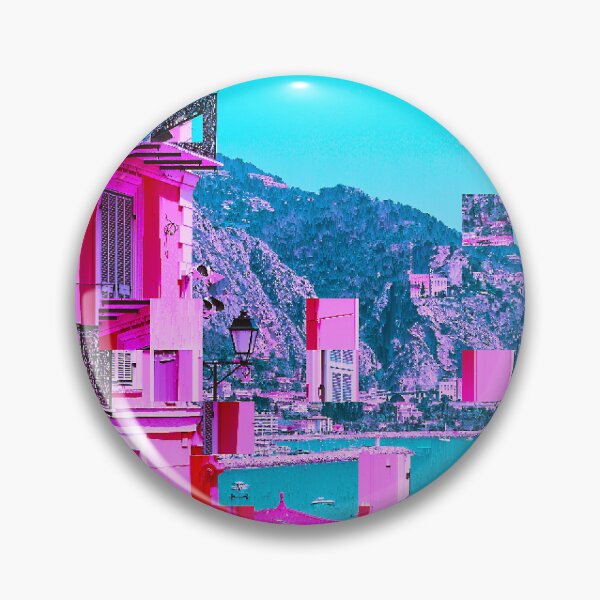 Item preview, Menton, France Psychedelic Vaporwave Glitch Art designed and sold by glitchhub.