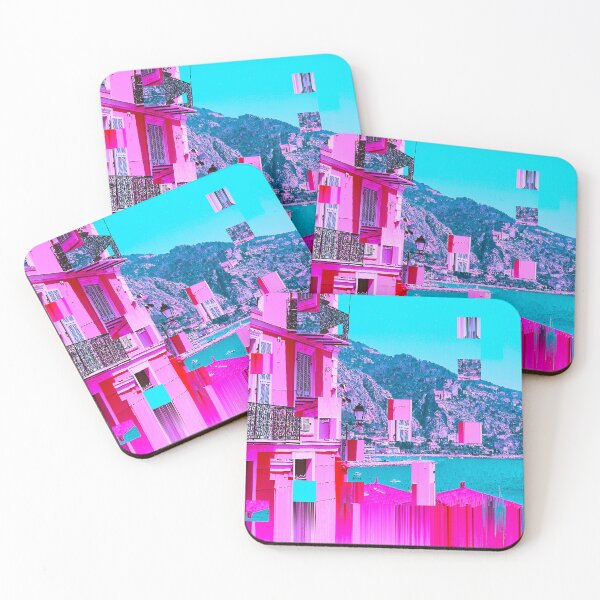 Item preview, Menton, France Psychedelic Vaporwave Glitch Art designed and sold by glitchhub.